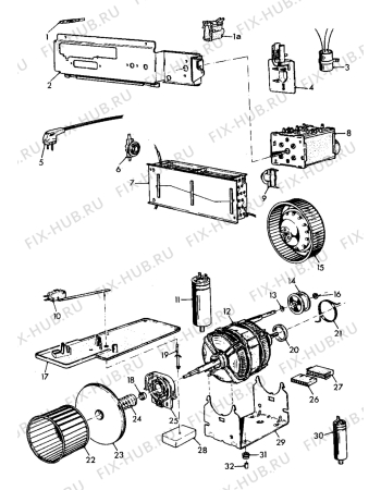 Взрыв-схема комплектующей Electrolux WT510 - Схема узла Electrical equipment